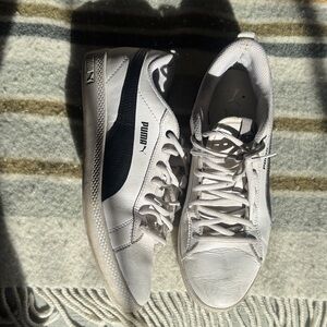 Puma Classic White and Black Sneakers